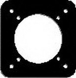 Forbes RP-2 Instrument Reducer Plate From A Gyro To 3 1/8 Diameter,Heat-Treated Aluminum, Black Anodize Finish.