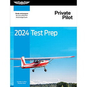 ASA TP-P-24 2024 Private Pilot Test Prep |Softcover Book