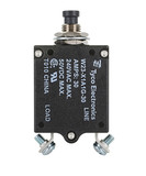 Te Connectivity W23-30 W23-X1A1G-30 Circuit Breaker/30 Amp, Ac: 240V, Dc: 50V, 50 Vdc, Panel Mount, 1 Pole, Push Button Actuator, Black, Screw Termination