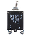 Te Connectivity W31M-35 W31X2M1G-35 Circuit Breaker/35 Amp, Ac: 240V, Dc: 50V, 50 Vdc, Panel Mount, 1 Pole, Toggle Actuator, Silver, Screw Termination