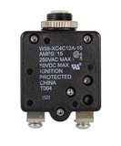 TE Connectivity 4-1393249-1 W58 Series Circuit Breaker , 15 Amp Rating, Push Actuator