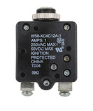 TE Connectivity 3-1393249-9 W58 Series Circuit Breaker , 1 Amp Rating, Push Actuator