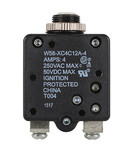 TE Connectivity 4-1393249-8 W58 Series Circuit Breaker , 4 Amp Rating, Push Actuator