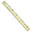 Westcott ACM10702 12In 4-Hole Wood Ruler W/Metal Edge, Price/Each