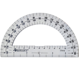 Acme United ACM11200 Protractor 6In 180 Degree Clear