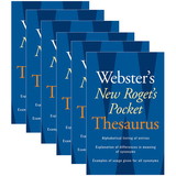 Houghton Mifflin Harcourt AH-9780618953202-6 Websters New Rogets, Thesaurus Pocket Edition (6 EA)