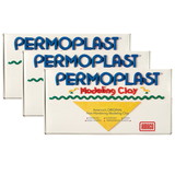 AMACO AMA90054E-3 Permoplast Non Hardnng Clay, Green (3 EA)