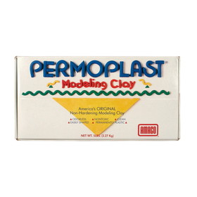 AMACO AMA90078F Permoplast Clay Cream 5Lb, Non Hardening