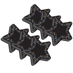 Ashley Productions ASH09989-6 Magnetic Erasers Star Chalk, Whiteboard (6 EA)