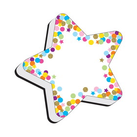 Ashley Productions ASH09990 Magnetic Erasers Star Confetti, Whiteboard