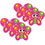 Ashley Productions ASH10008-6 Magnetic Whiteboard, Butterfly Erasers (6 EA)