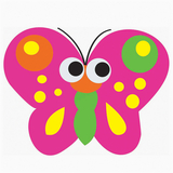 Ashley Productions ASH10008 Magnetic Whiteboard Butterfly Erasers