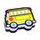 Ashley Productions ASH10018 Magnetic Whiteboard Eraser School Bus, Price/EA
