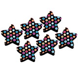 Ashley Productions ASH10026-6 Magnetic Whiteboard Star, Dots Erasers (6 EA)