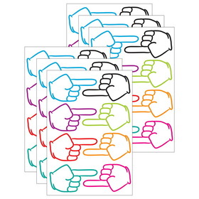 Ashley Productions ASH10091-6 Die Cut Magnets Pointing, Fingers (6 EA)