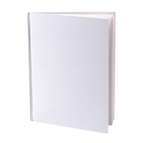 Ashley Productions ASH10700 White Hardcover Blank Book 8-1/8X6-3/8