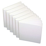 Ashley Productions ASH10705-6 White Hardcover Blank Book, 11X8-1/2 (6 EA)
