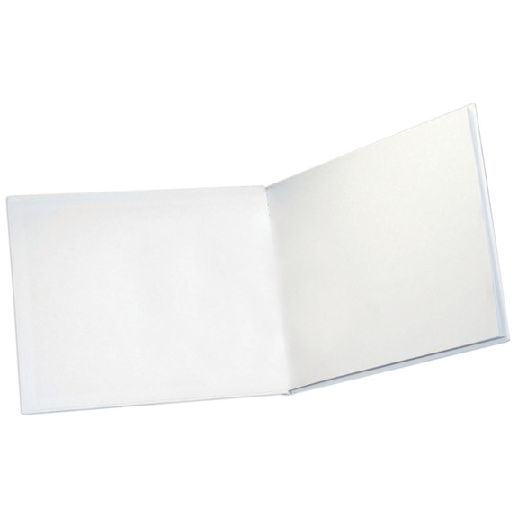 Ashley Hardcover Blank Book, White