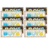 Ashley Productions ASH10748-6 Boys Pass 9 X 35 Confetti, Laminated 2 Sided (6 EA)