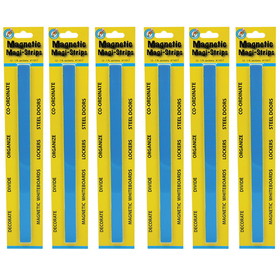 Ashley Productions ASH11017-6 Magnetic Magi-Strips Blue (6 PK)
