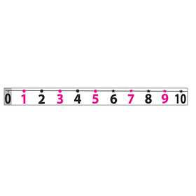 Ashley Productions ASH11300 Math Die Cut Magnets Number Line 20 - To 120