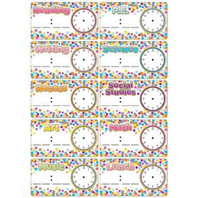 Ashley Productions ASH19009 Magnets Confetti Schedule Cards, Die Cut