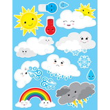 Ashley Productions ASH19010 Die Cut Magnets Cute Weather