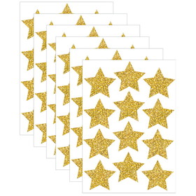 Ashley Productions ASH30400-6 Die Cut Magnets 3In Gold, Sparkle Stars (6 PK)