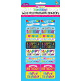 Ashley Productions ASH78016 H Birthday Mini Wboard Eraser 16/Pk