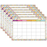 Ashley Productions ASH91041-6 Smart Confetti Calendar, Chart Dry-Erase Surface (6 EA)
