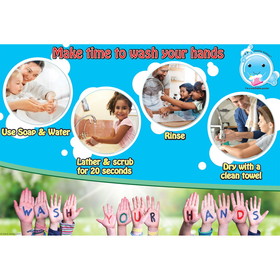 Ashley Productions ASH91104 Chart 13X19 Make Time To Wash Your, Hands Smart Poly Healthy Bubbles
