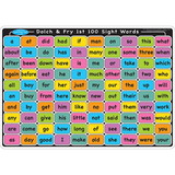 Ashley Productions ASH95005 Sight Words English 1St 100 2Nd 100, Smart Poly Learning Mat 2 Sided