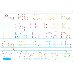Ashley Productions ASH95012 Manuscrpt Writing Learn Mat 2 Sided, Write On Wipe Off