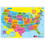 Ashley Productions ASH95600 10Pk Us Map Learning Mat 2 Sided, Write On Wipe Off, Price/Pack