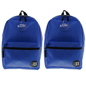 BAZIC Products BAZ1031-2 16In Blue Basic Collection, Backpk (2 EA)
