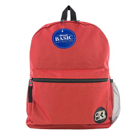 BAZIC Products BAZ1032 16In Red Basic Collctn Backpack