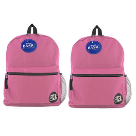 BAZIC Products BAZ1036-2 16In Fuchsia Basic Backpack (2 EA)