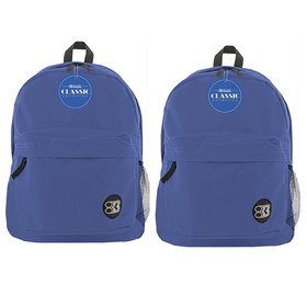 BAZIC Products BAZ1051-2 17In Blue Classic Backpack (2 EA)