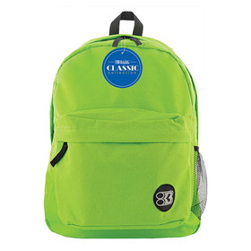 BAZIC Products BAZ1054 17In Lime Green Classic Backpack