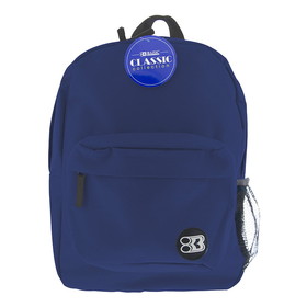 BAZIC Products BAZ1060 17In Navy Blue Classic Backpack