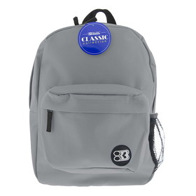 BAZIC Products BAZ1061 17In Gray Classic Backpack