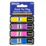 BAZIC Products BAZ5170 1/2In Color Coding Flags 120Ct, Stick On Flags