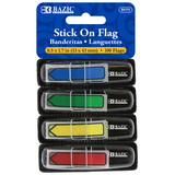 BAZIC Products BAZ5171 1/2Ft Arrow Flags 100Ct, Stick On Flags