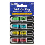 BAZIC Products BAZ5172 1/2In Sign Here Flags 100Ct, Stick On Flags