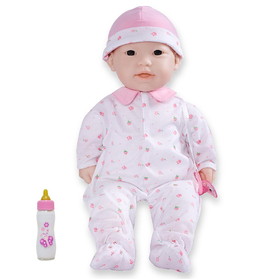 JC Toys BER15032 16In Soft Baby Doll Pink Asian, W/Pacifier