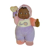 JC Toys BER48001 12In Bbys 1St Doll African-American, W/Rattle