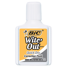 Bic Usa BICWOFQD12WHI Bic Witeout Quick Dry Correct Fluid