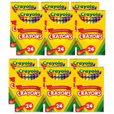 Crayola BIN24-12 Crayola Regular Size Crayon, 24 Ct Per Bx (12 BX)
