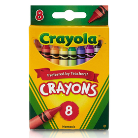 Crayola BIN3008 Crayons 8 Color Peggable