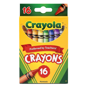 Crayola BIN3016 Crayons 16 Color Peggable